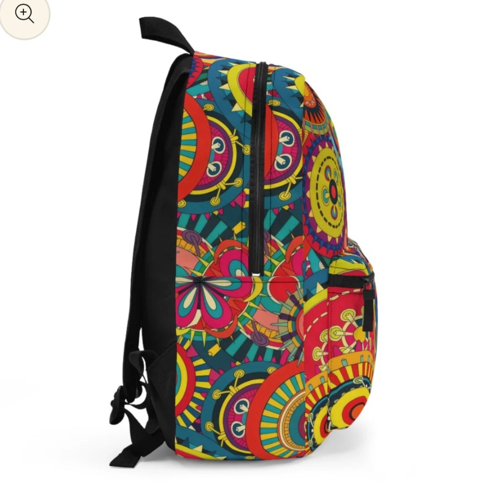 Printify Mandala Pop Colorful Backpack (New) View 2